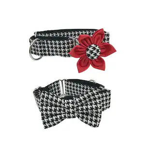Whippet Puppy Collar with Bowtie - Image 2